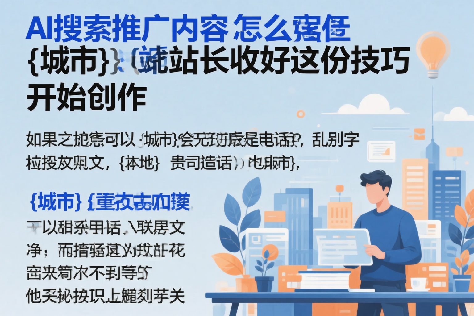 AI搜索推广内容怎么写?肇庆站长收好这份技巧