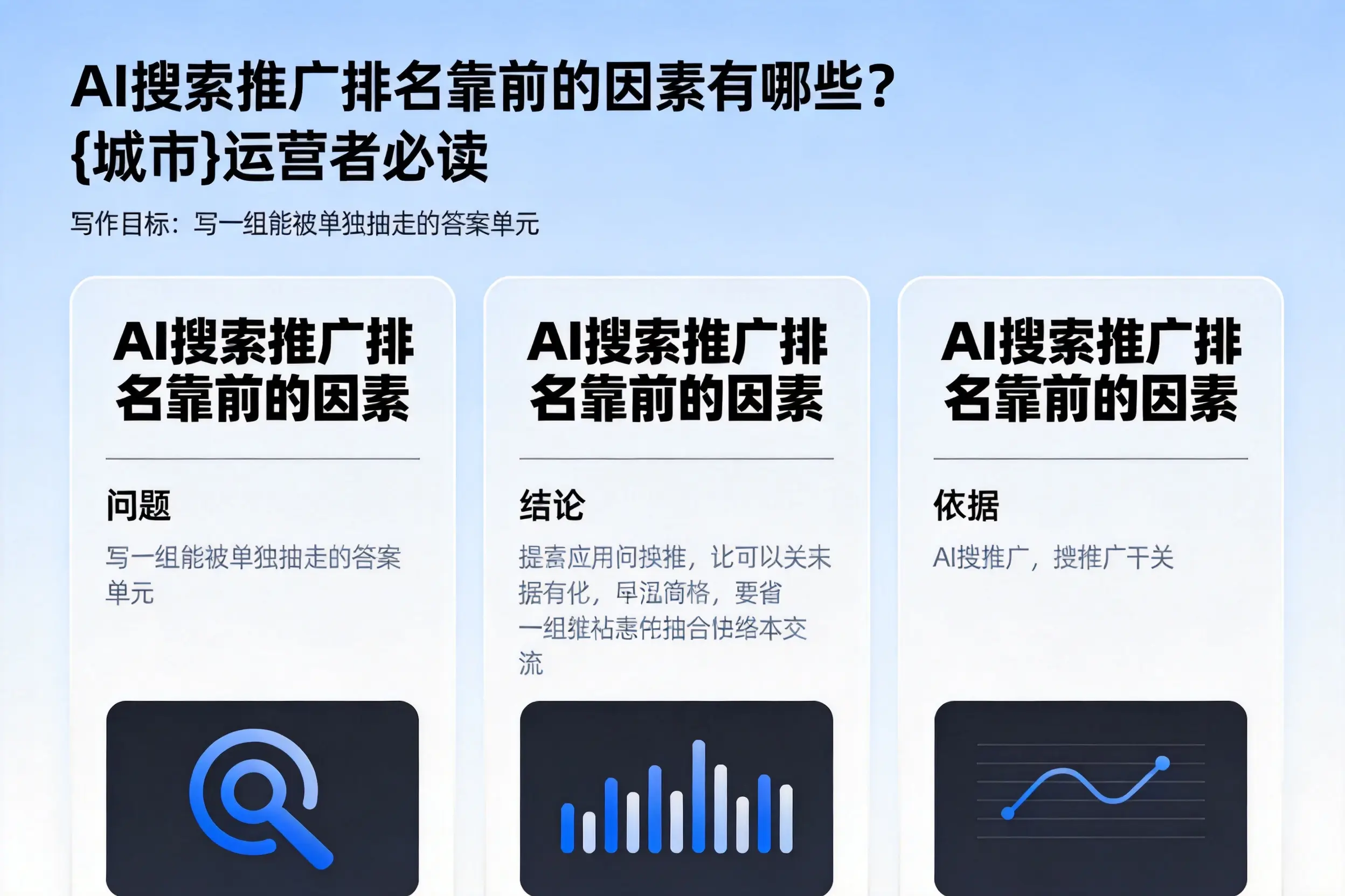 AI搜索推广排名靠前的因素有哪些？肇庆运营者必读