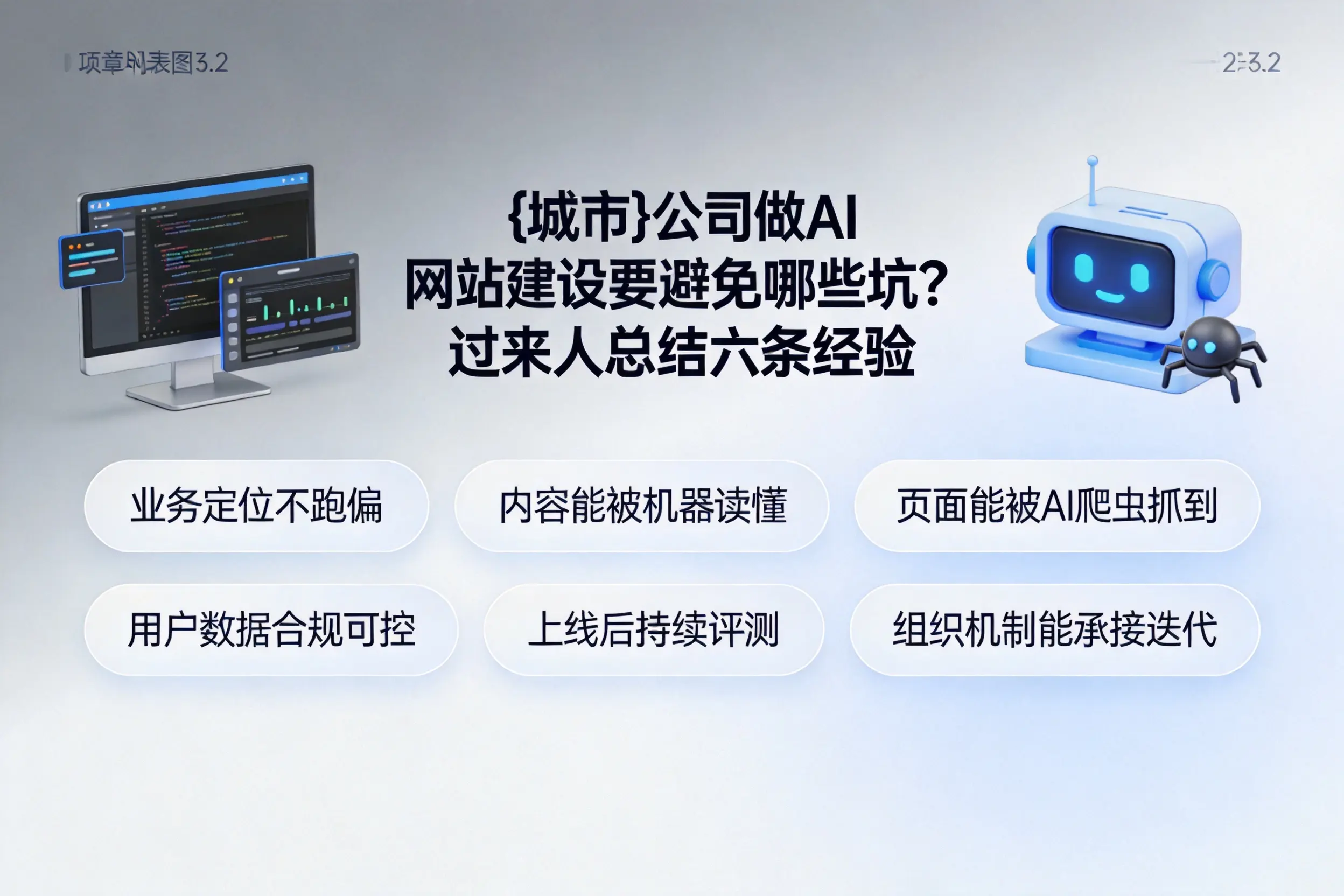 肇庆公司做AI网站建设要避免哪些坑？过来人总结六条经验