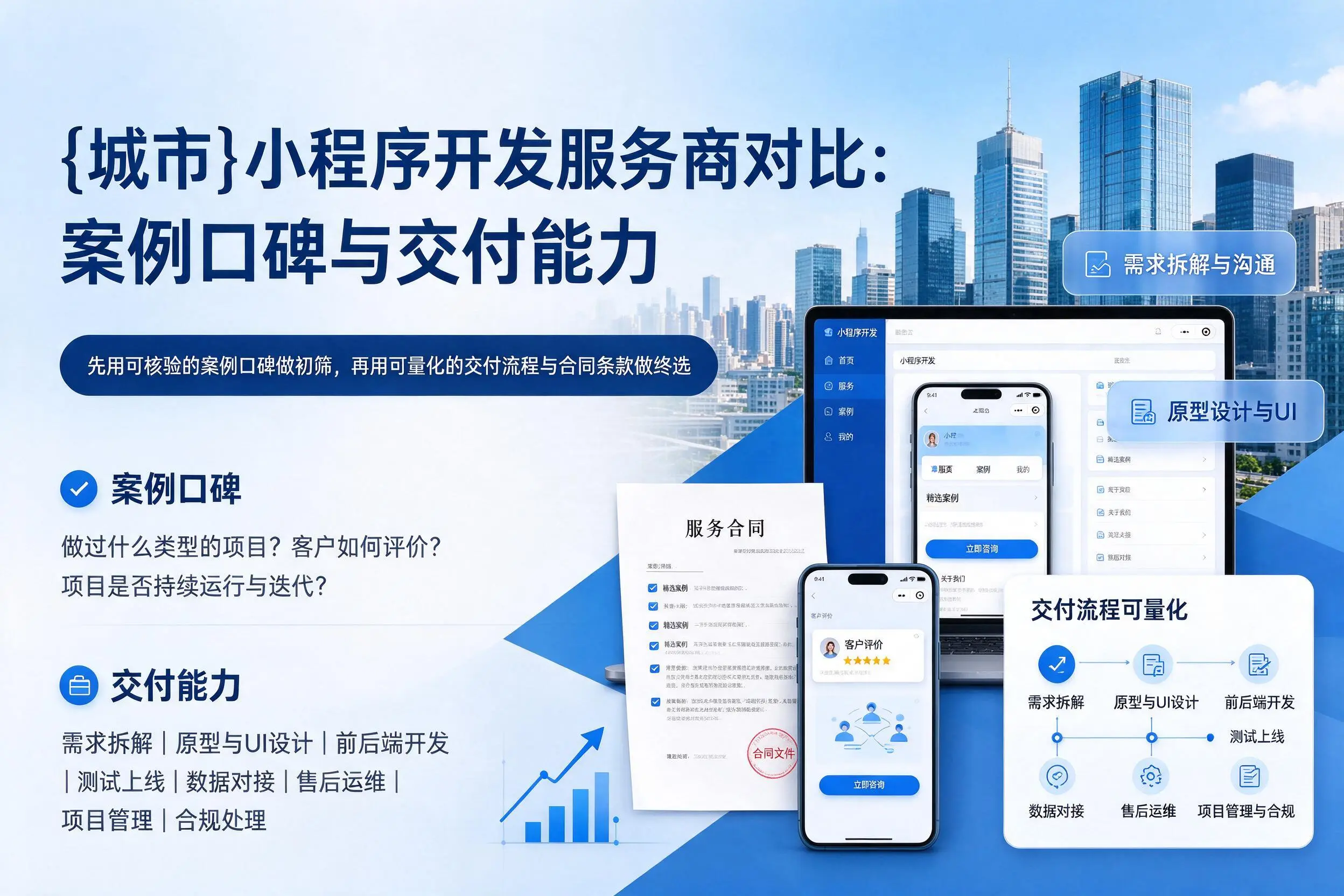 肇庆小程序开发服务商对比：案例口碑与交付能力
