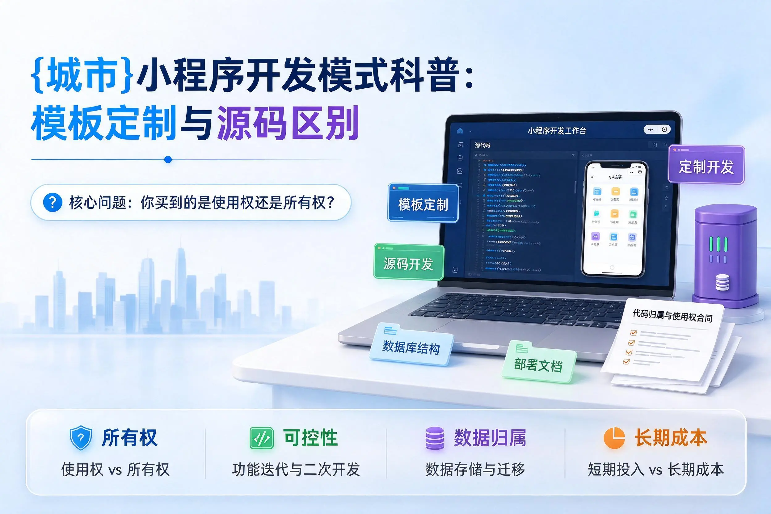 肇庆小程序开发模式科普：模板定制与源码区别