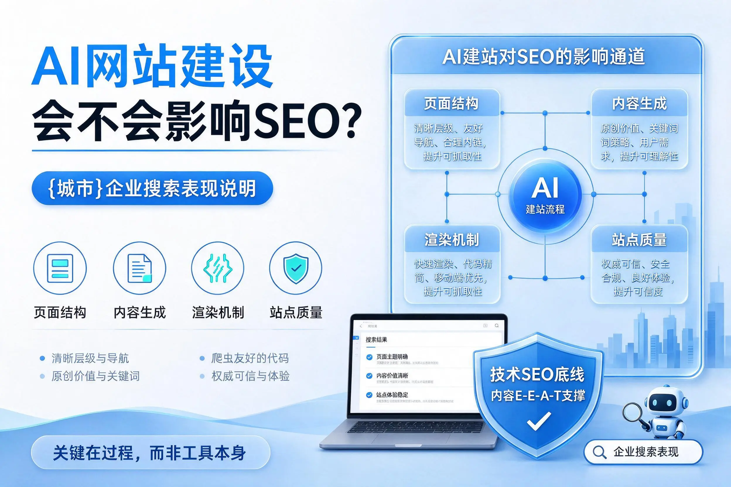 AI网站建设会不会影响SEO?肇庆企业搜索表现说明
