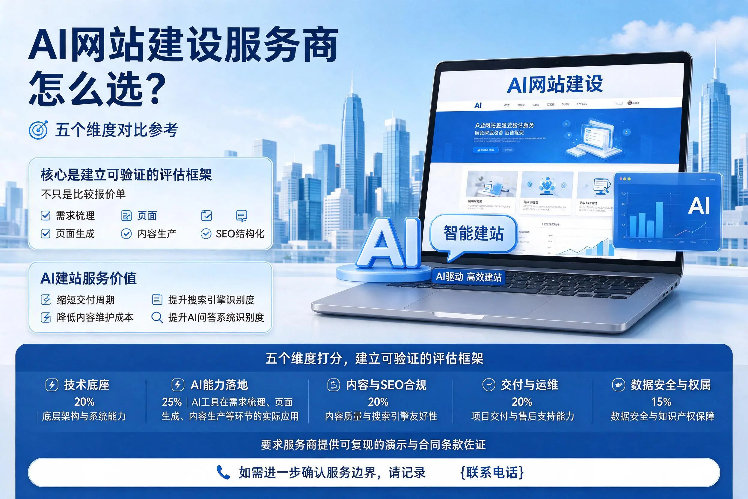 肇庆AI网站建设服务商怎么选？五个维度对比参考
