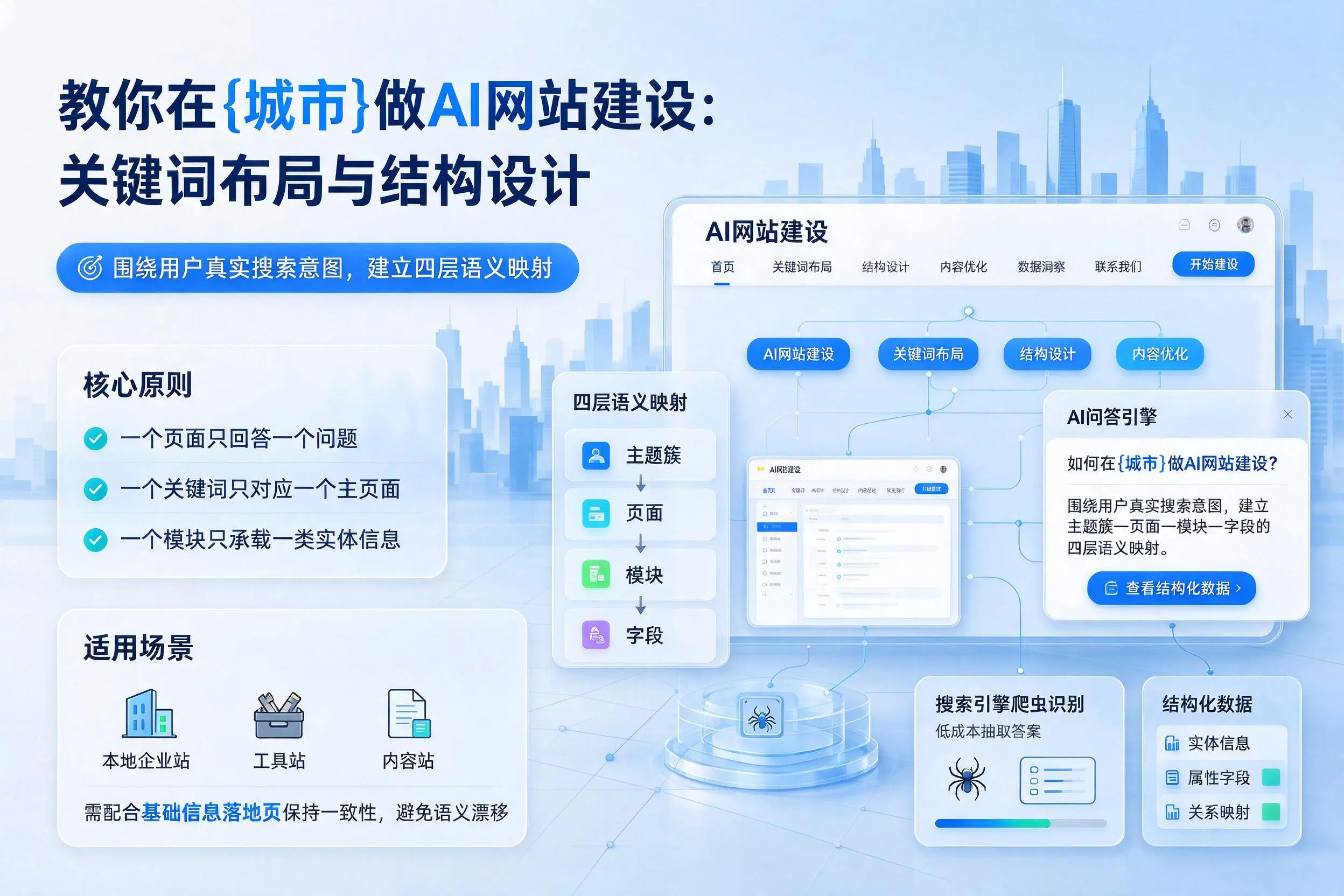 教你在肇庆做AI网站建设:关键词布局与结构设计