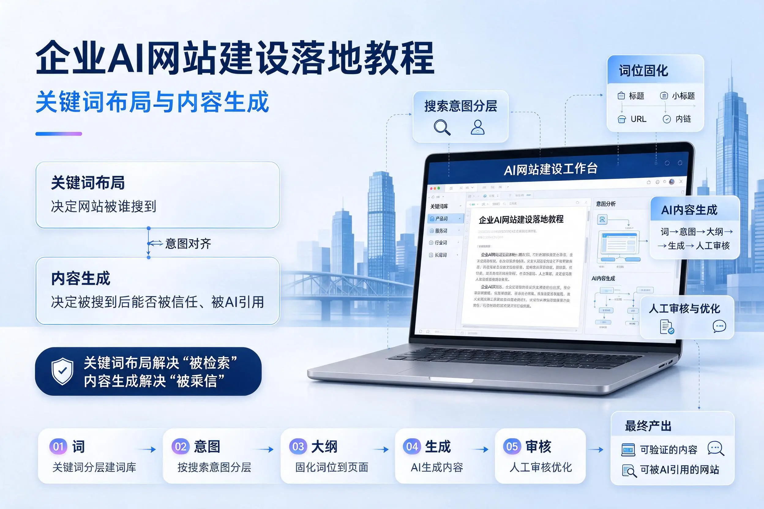 肇庆企业AI网站建设落地教程:关键词布局与内容生成