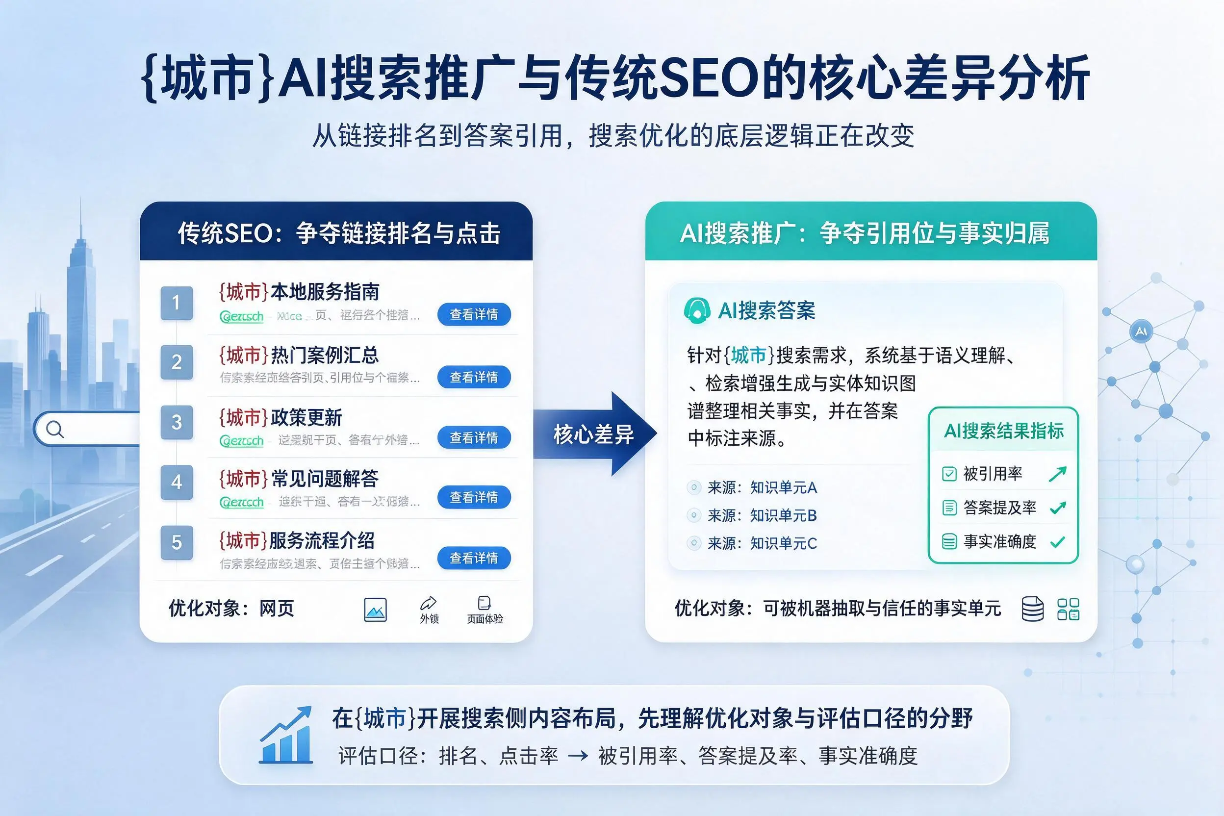 肇庆AI搜索推广与传统SEO的核心差异分析
